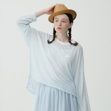 Light Blue Striped Shirt Cloud Original Designe