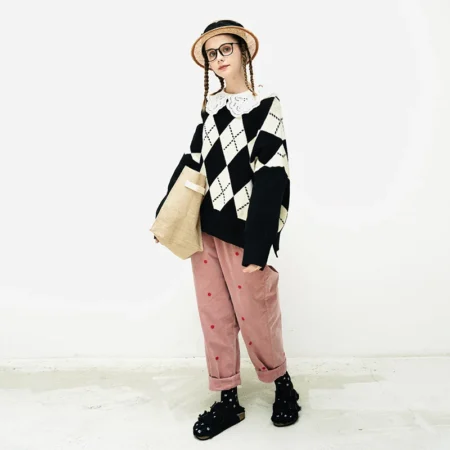 Totokaelo Black Diamond Sweater Luxury Shine Cozy Autumn Outerwear style